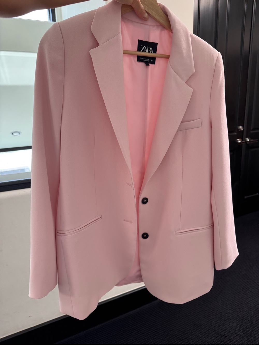 Zara Girls Pale Pink Tailored Blazer